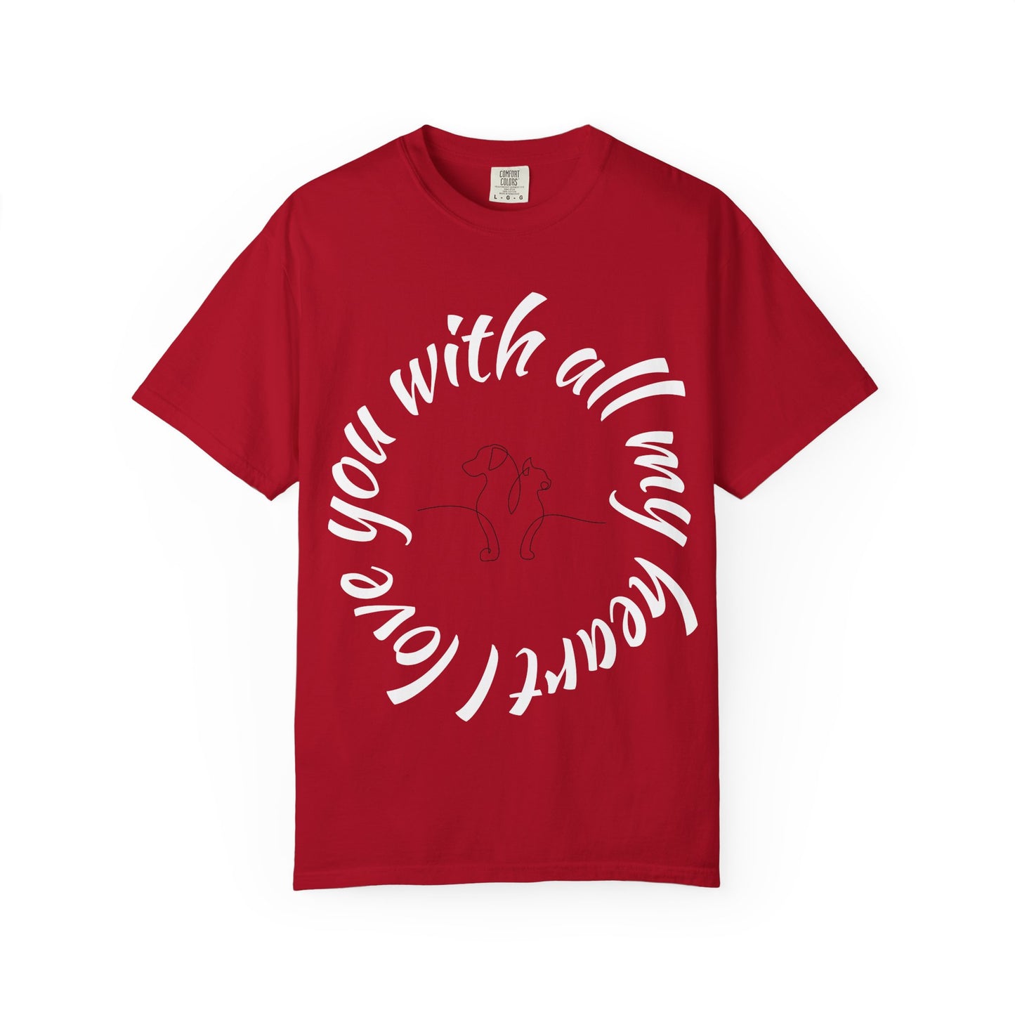 Love My Dog Unisex Garment-Dyed T-shirt
