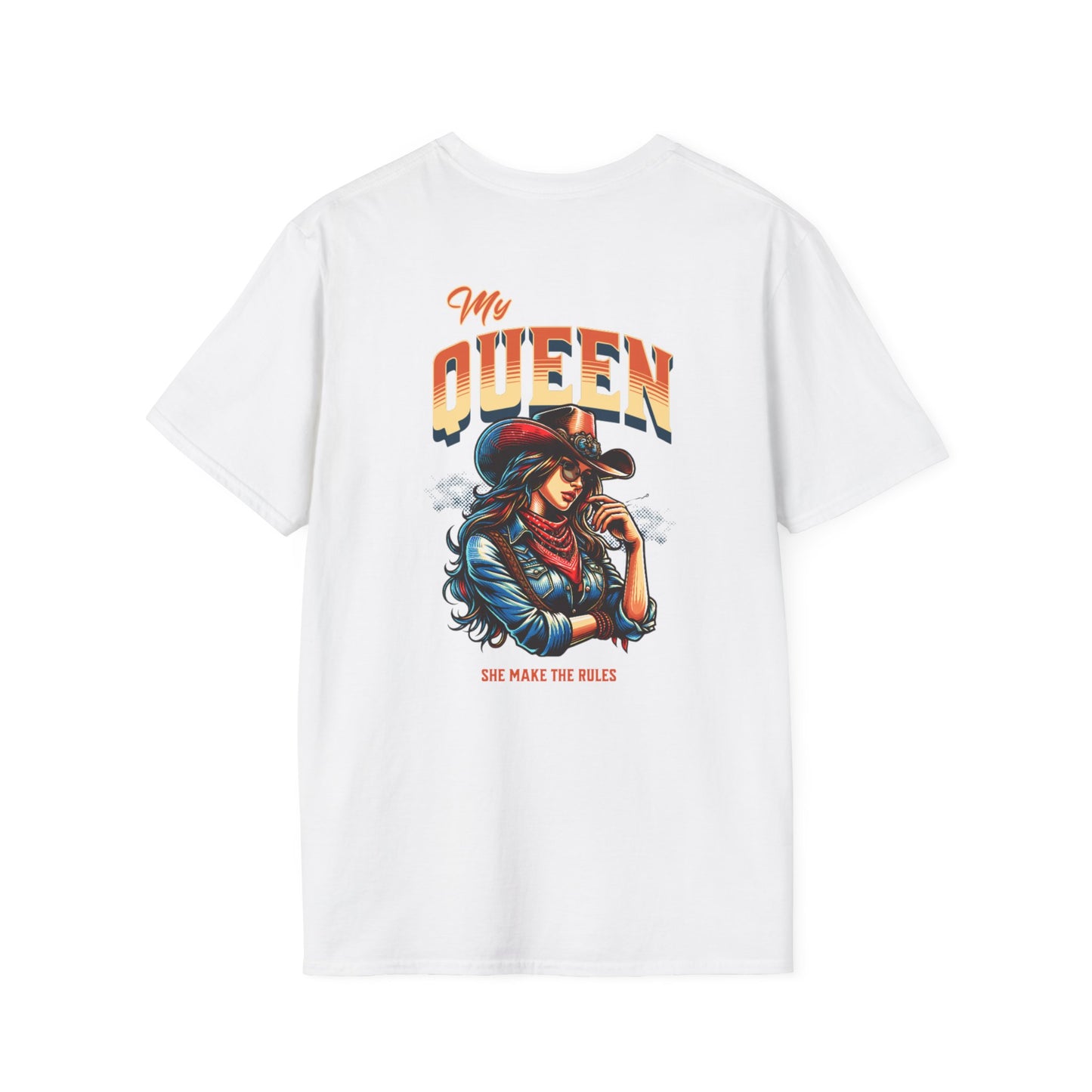Unisex Softstyle T-Shirt - "My Queen, She Makes the Rules" Graphic Tee