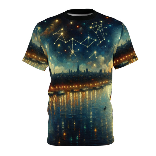 Cosmic Constellation Unisex Tee, Celestial Art T-Shirts, Astrology Gift, Starry Night Tee, Zodiac Lover's Apparel, Unique Graphic Tee