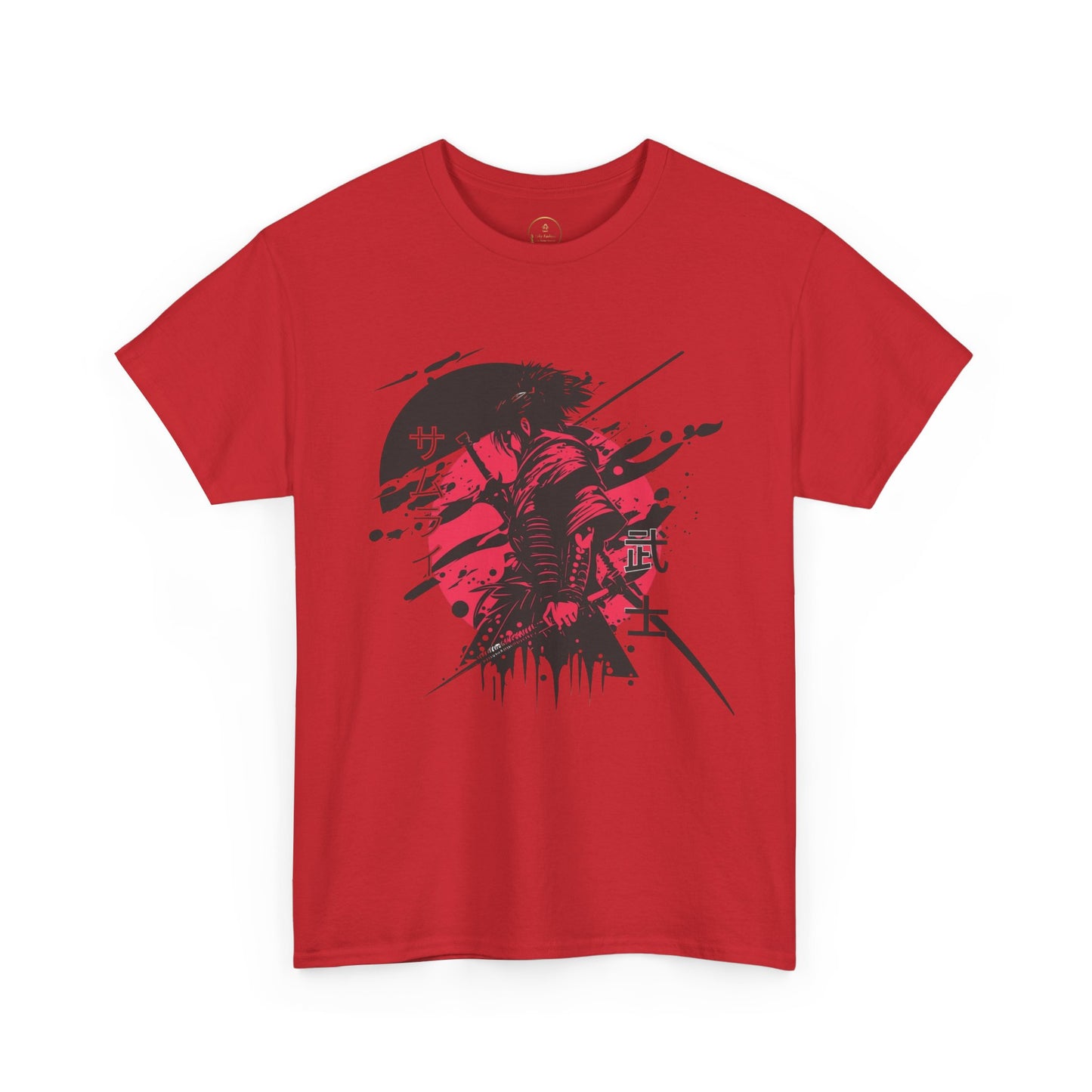 Samurai Heavy Cotton Tee - Samurai Spirit Graphic T-Shirts