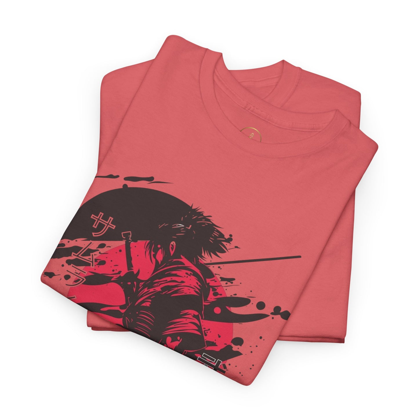 Samurai Heavy Cotton Tee - Samurai Spirit Graphic T-Shirts
