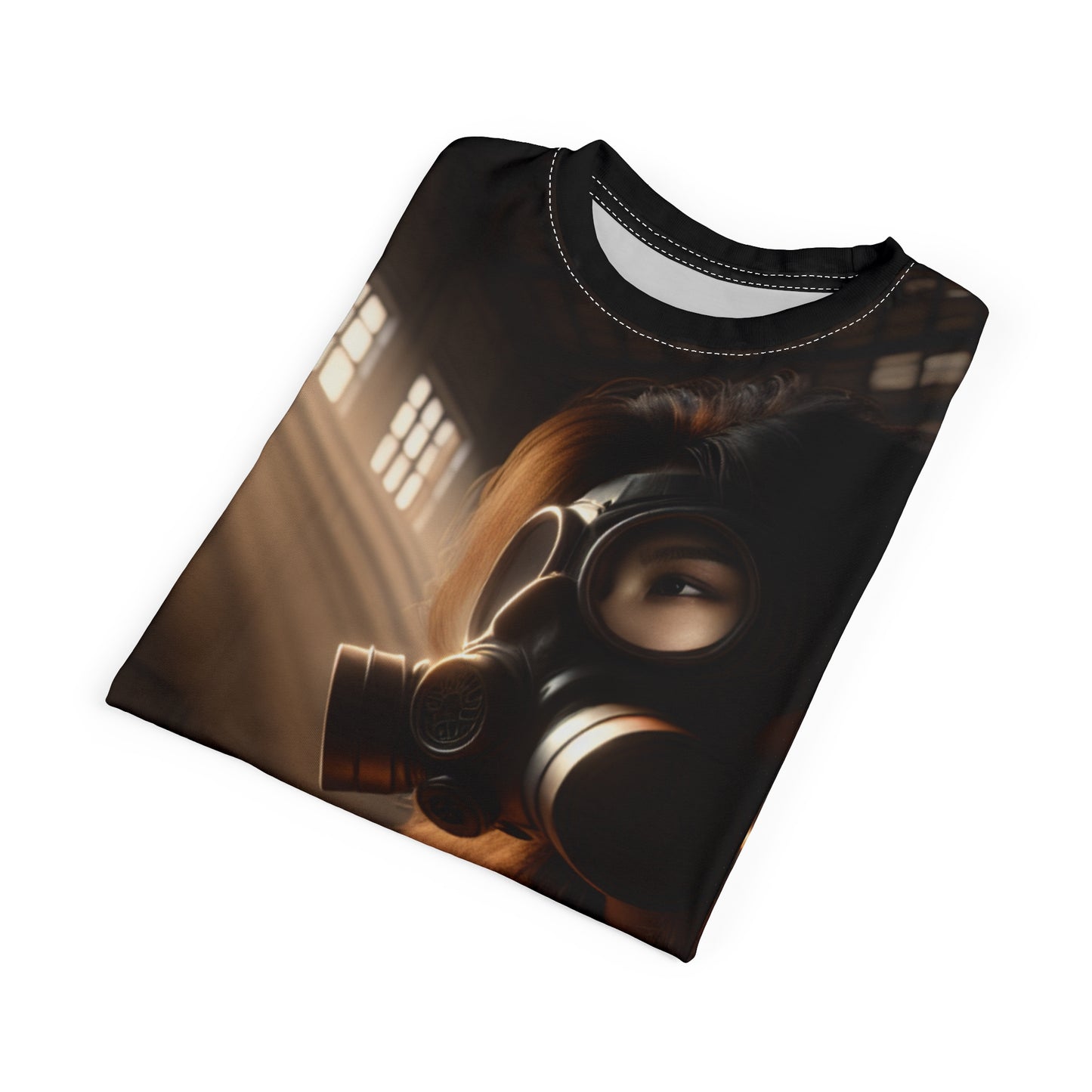 Edgy Unisex Graphic Tee - Gas Mask Design for Bold Statements T-Shirts