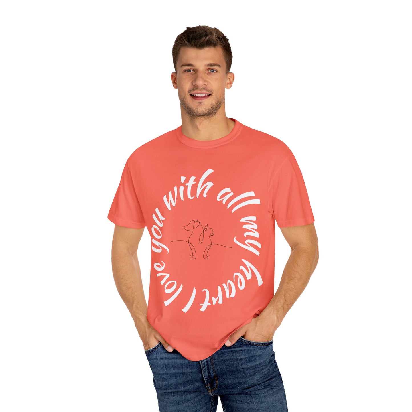 Love My Dog Unisex Garment-Dyed T-shirt