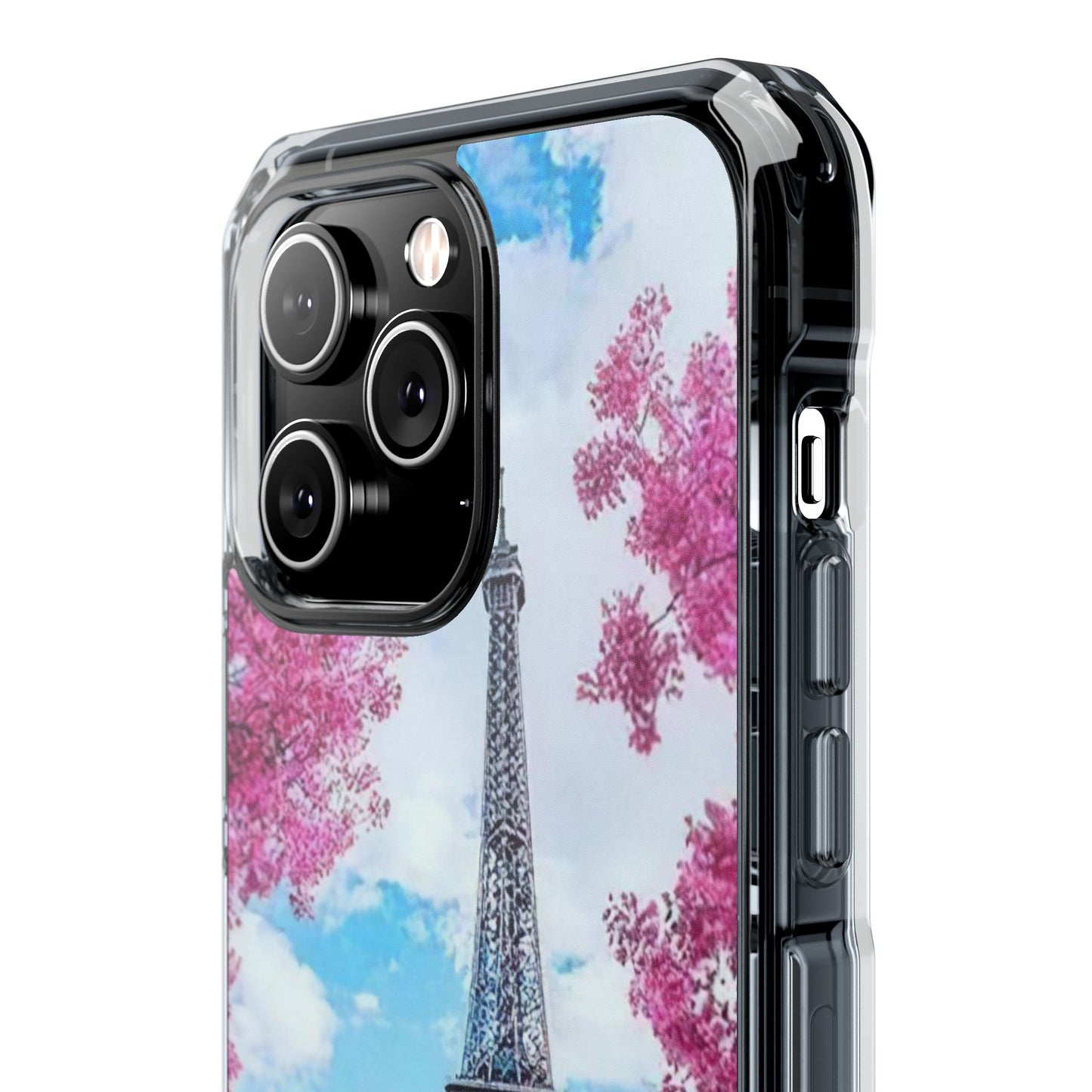 Eiffel Tower Magnetic Clear Impact Case - Stylish Protection for iPhone