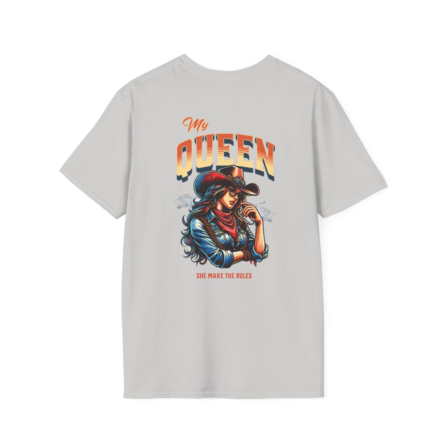 Unisex Softstyle T-Shirt - "My Queen, She Makes the Rules" Graphic Tee