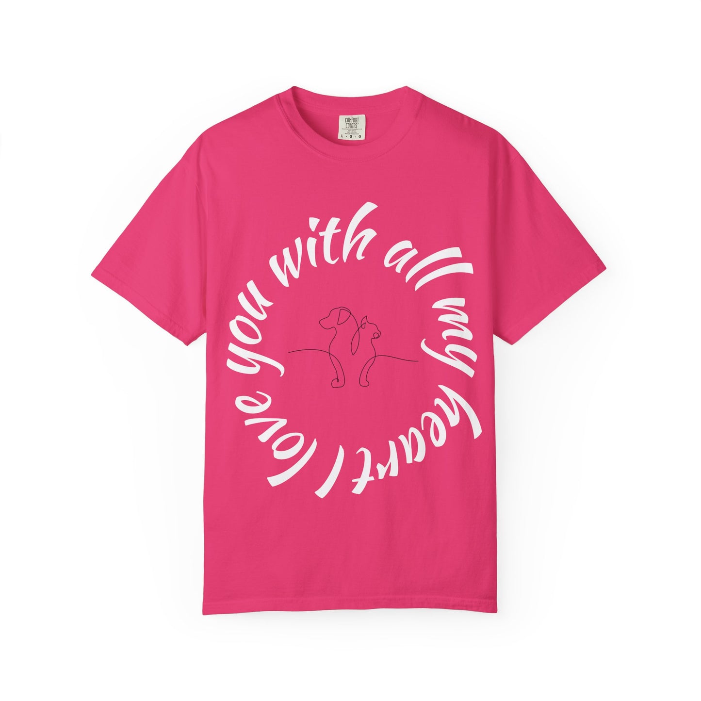 Love My Dog Unisex Garment-Dyed T-shirt