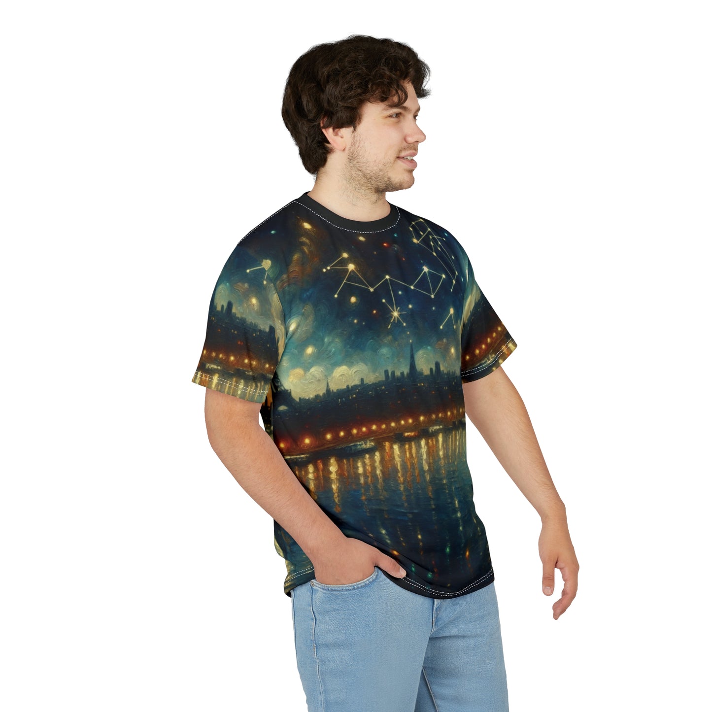 Cosmic Constellation Unisex Tee, Celestial Art T-Shirts, Astrology Gift, Starry Night Tee, Zodiac Lover's Apparel, Unique Graphic Tee