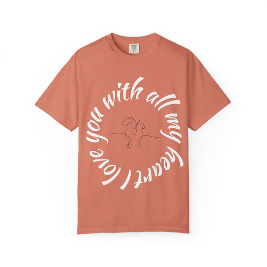 Love My Dog Unisex Garment-Dyed T-shirt