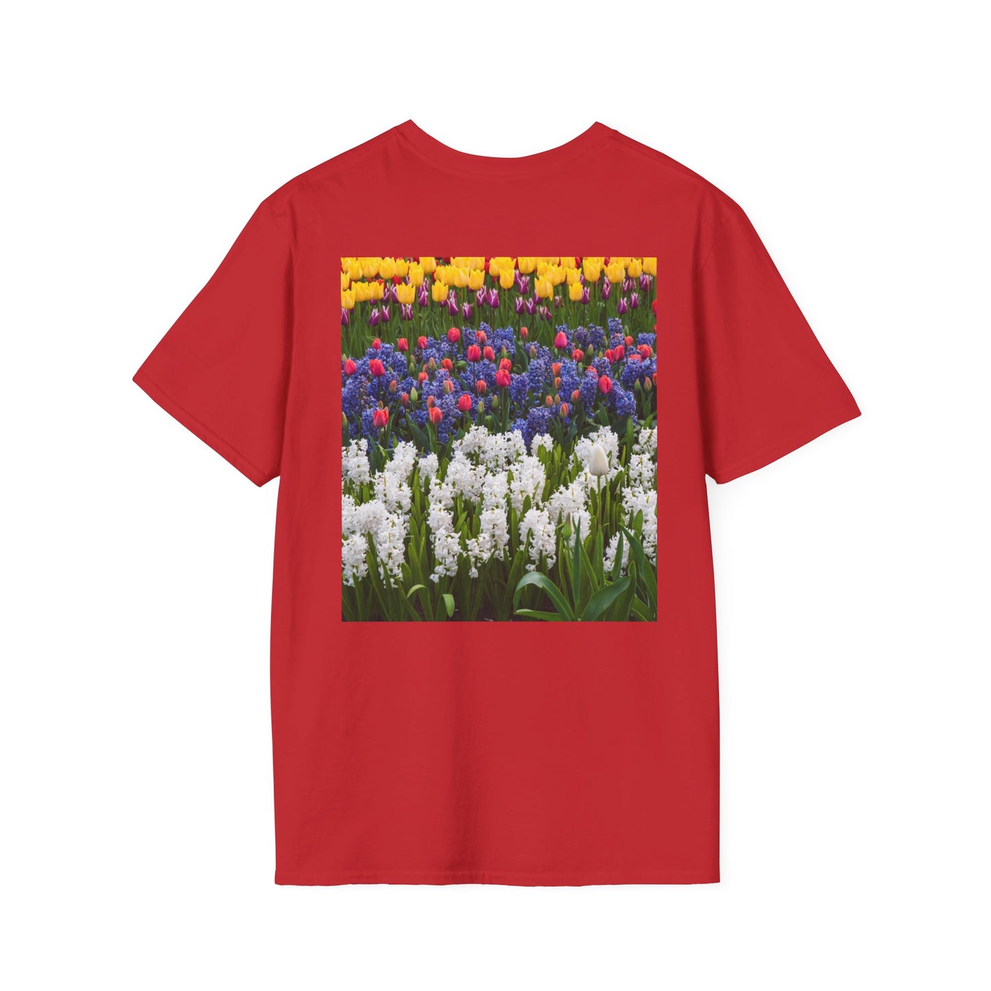 Floral Spring Unisex T-Shirt - Colorful Tulip Design for Nature Lovers