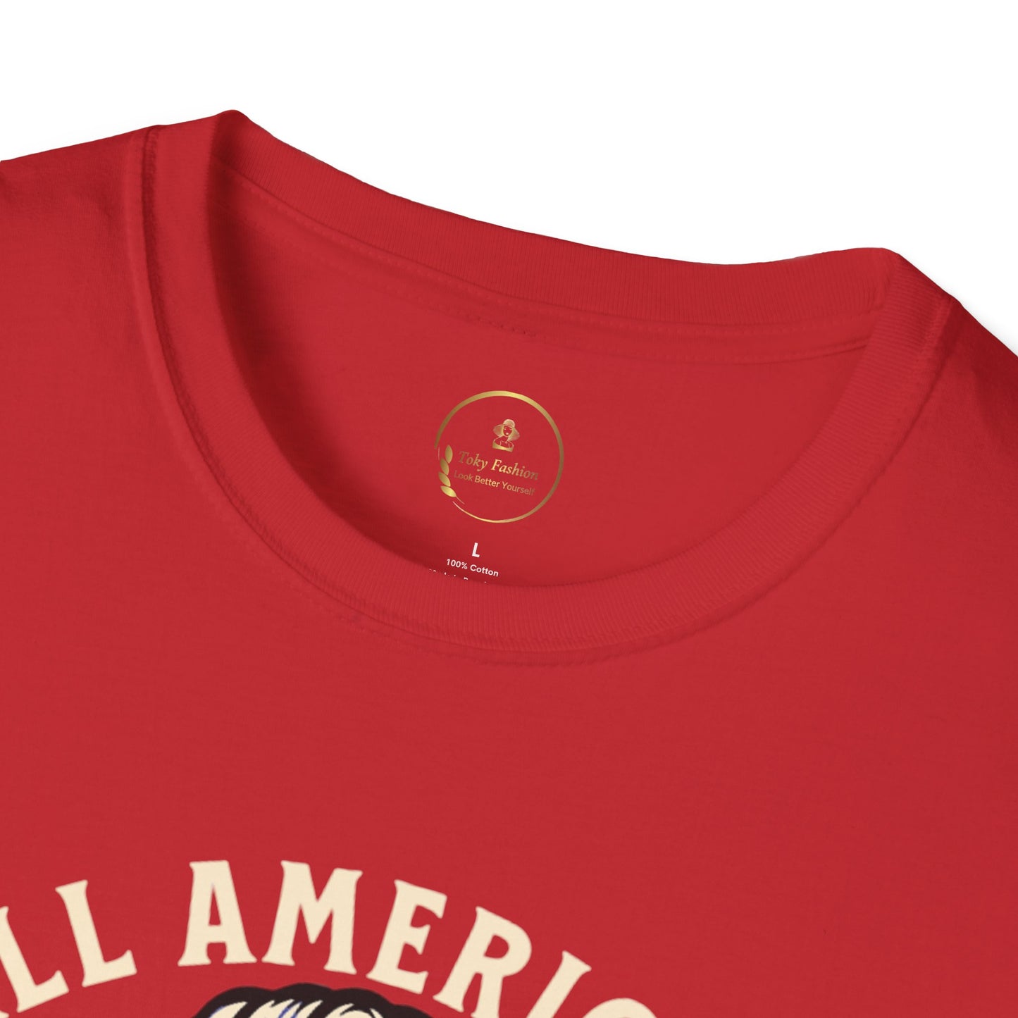All American Babe Unisex Softstyle T-Shirt - Patriotic Graphic Tee
