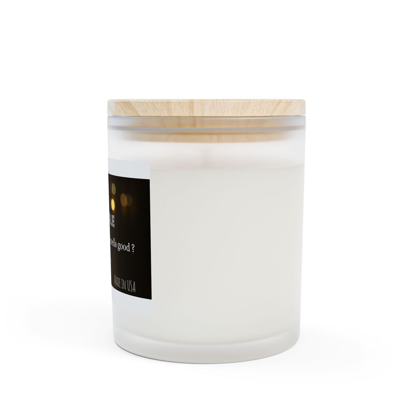 Fragrance-Free Frosted Glass Candle - Your Home Smells Good? | 11oz