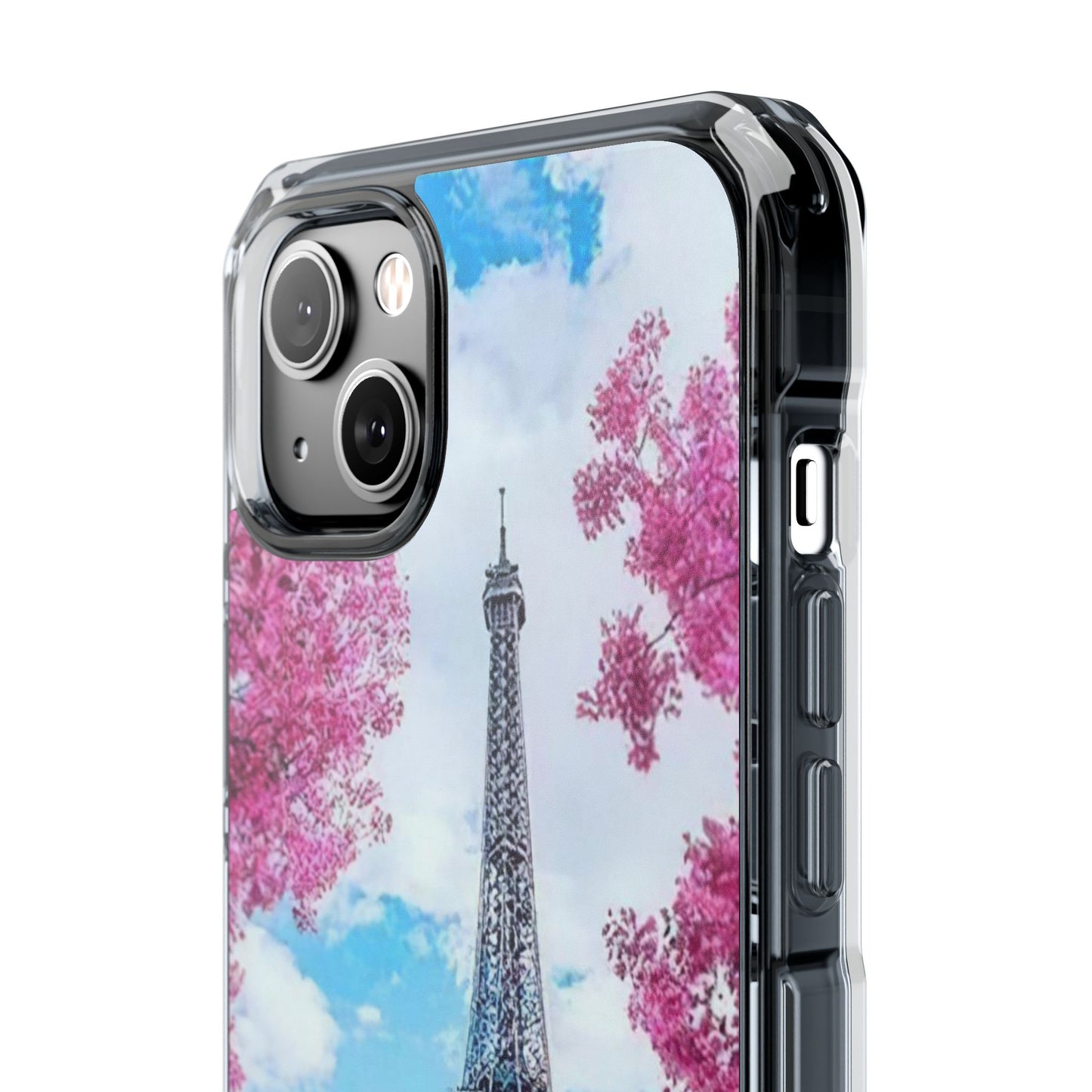 Eiffel Tower Magnetic Clear Impact Case - Stylish Protection for iPhone