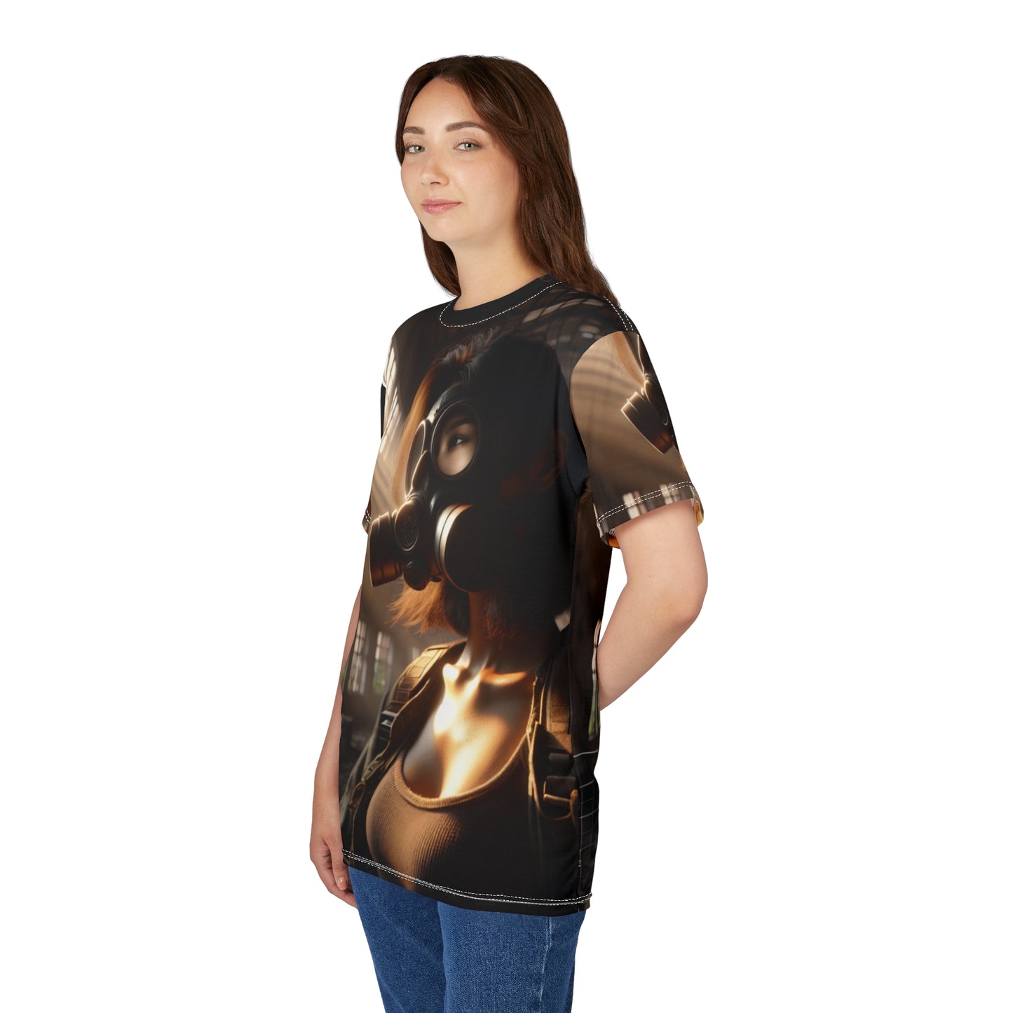 Edgy Unisex Graphic Tee - Gas Mask Design for Bold Statements T-Shirts
