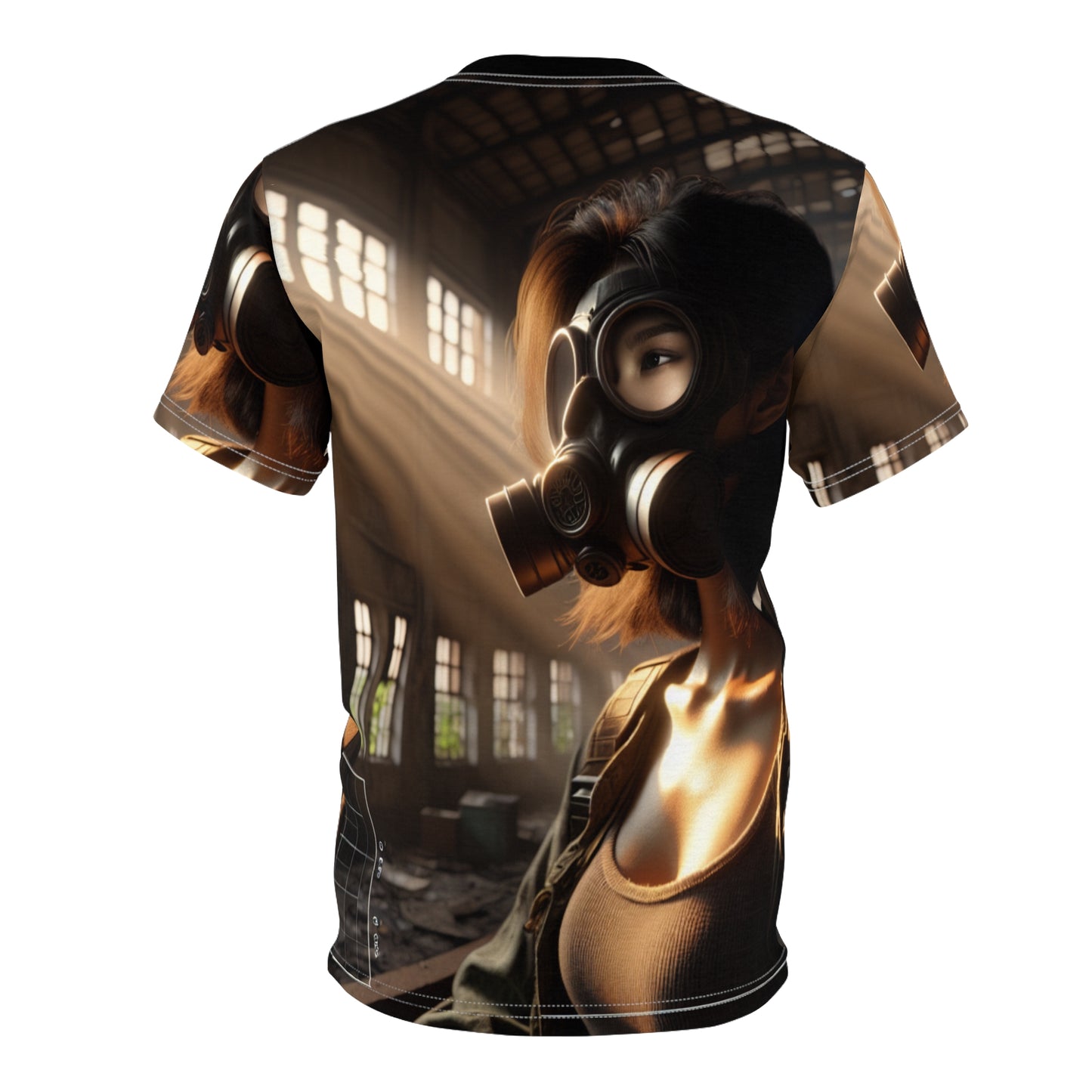 Edgy Unisex Graphic Tee - Gas Mask Design for Bold Statements T-Shirts