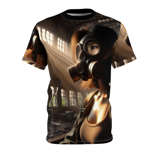 Edgy Unisex Graphic Tee - Gas Mask Design for Bold Statements T-Shirts